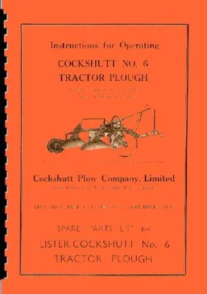 Lister-Cockshutt No. 6 Tractor Plough