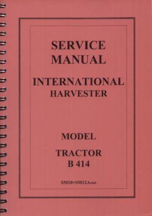 International Harvester 955/955XL y 1055/1055XL reimpresión manual del operador