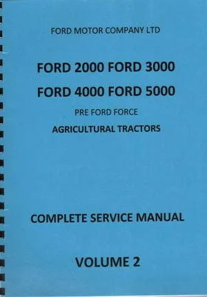 Ford 2000, 3000, 4000, 5000 Service Manual - Volume 2