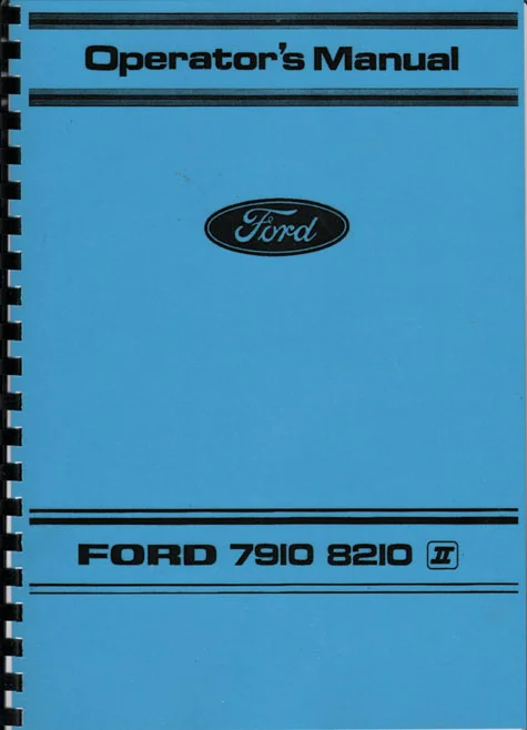 Ford 7910 & 8210 Operator's Manual