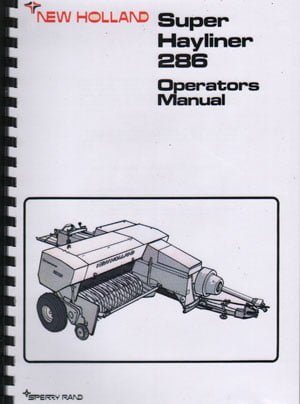 New Holland "Hayliner 376" Baler Operator Instruction Manual Book 