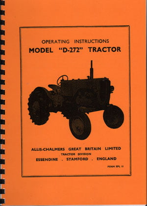 Allis-Chalmers "D-270" Tractor Operating Manual 