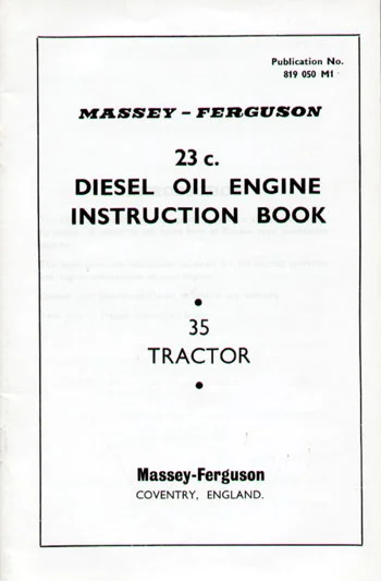 FE-35, M-F 35, Diesel Engine